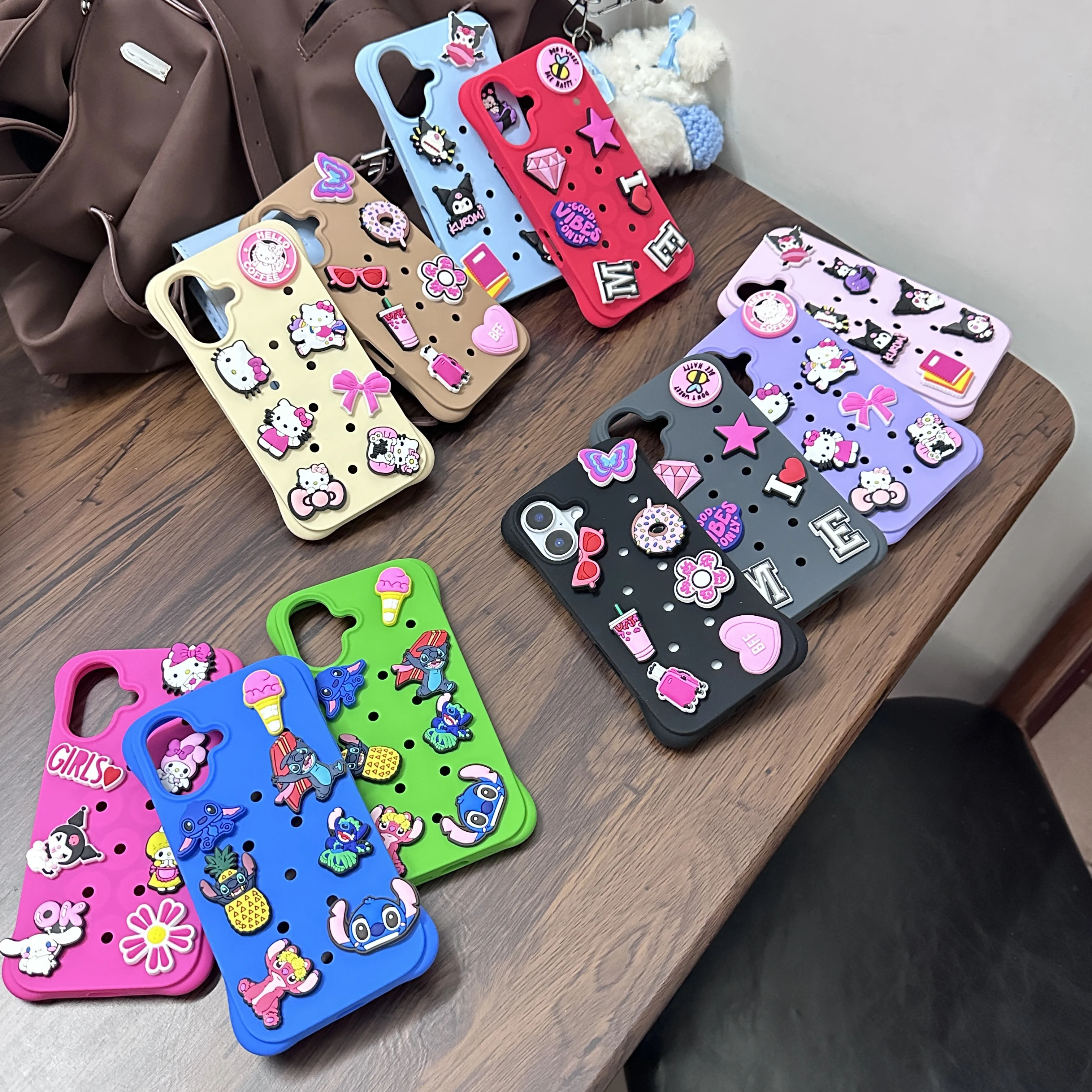 

Customize DIY Phone Case For iphone 13 14 15 16 Pro Max Plus Cute 3D Cartoon Cover Gift Fundas