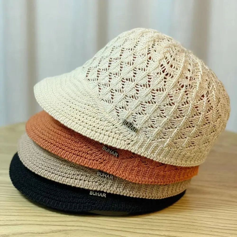 Hohldesign-Stirnband Damen-Bucket-Hüte Baskenmütze Damen Frühling/Sommer Schirmmütze