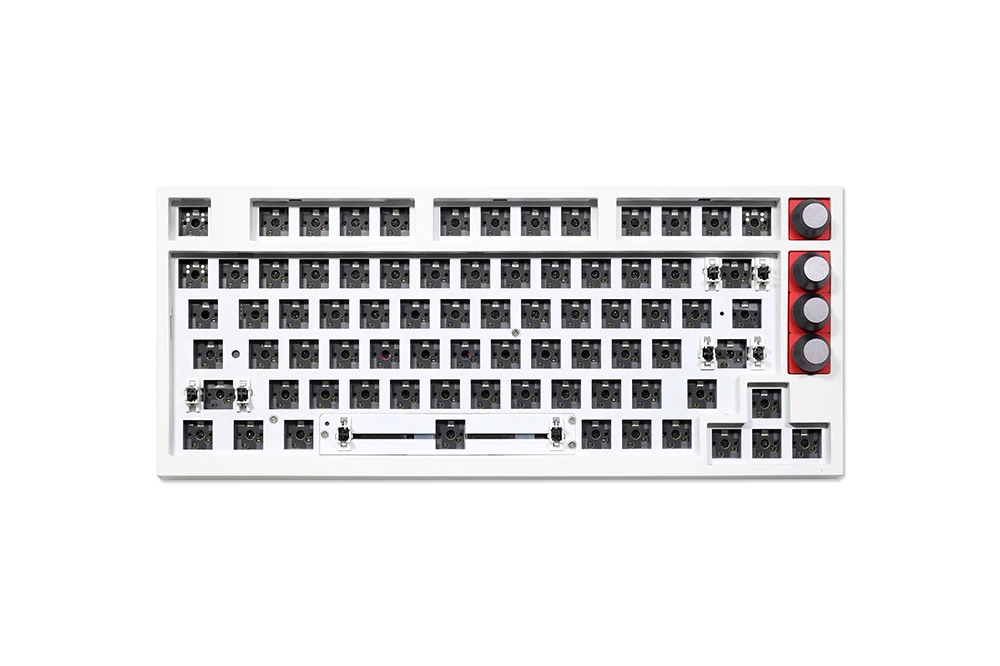 Imagem -02 - Kit de Teclado Mecânico Programável Personalizado Gk75 Junta Hot Swappable Suporte Split Keybar Rgb Switch Leds Software tipo c 75
