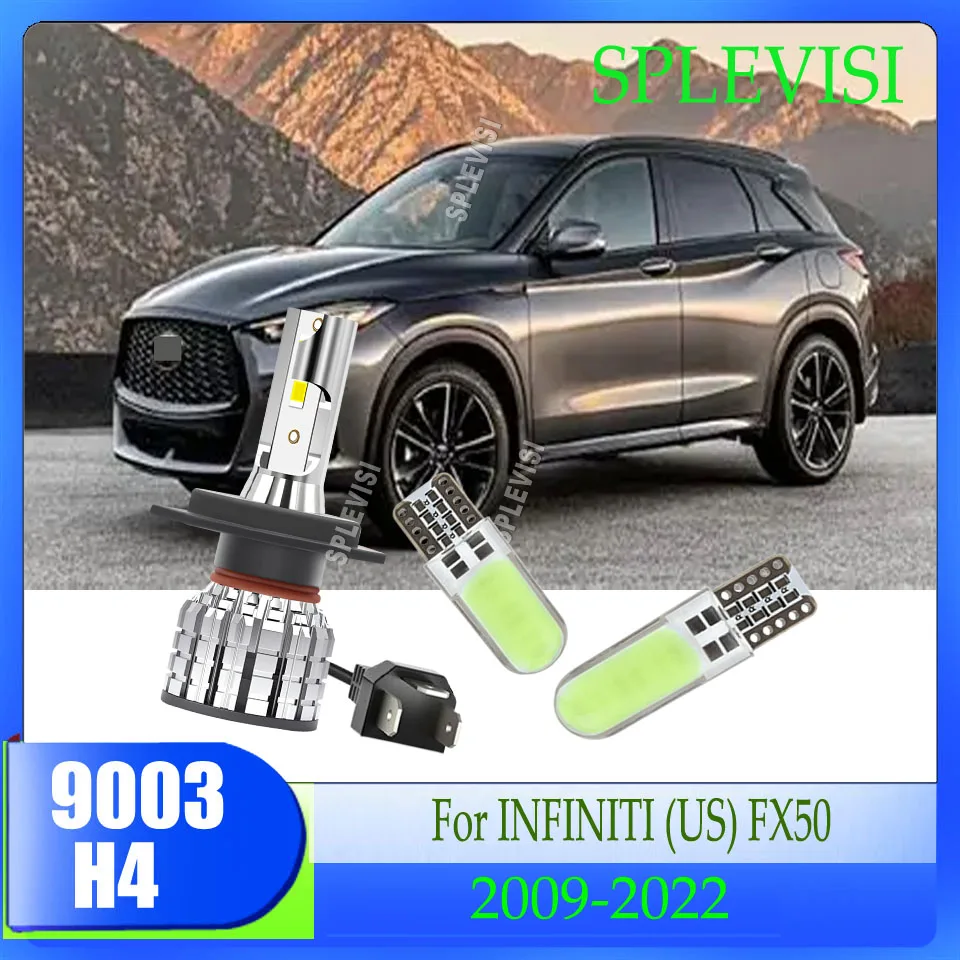 

H4 9003 LED 120W Headlight - Perfect Focus & Aviation Aluminum Housing For INFINITI (US) FX50 2009 2010 2011 2012 2013 2014-2022