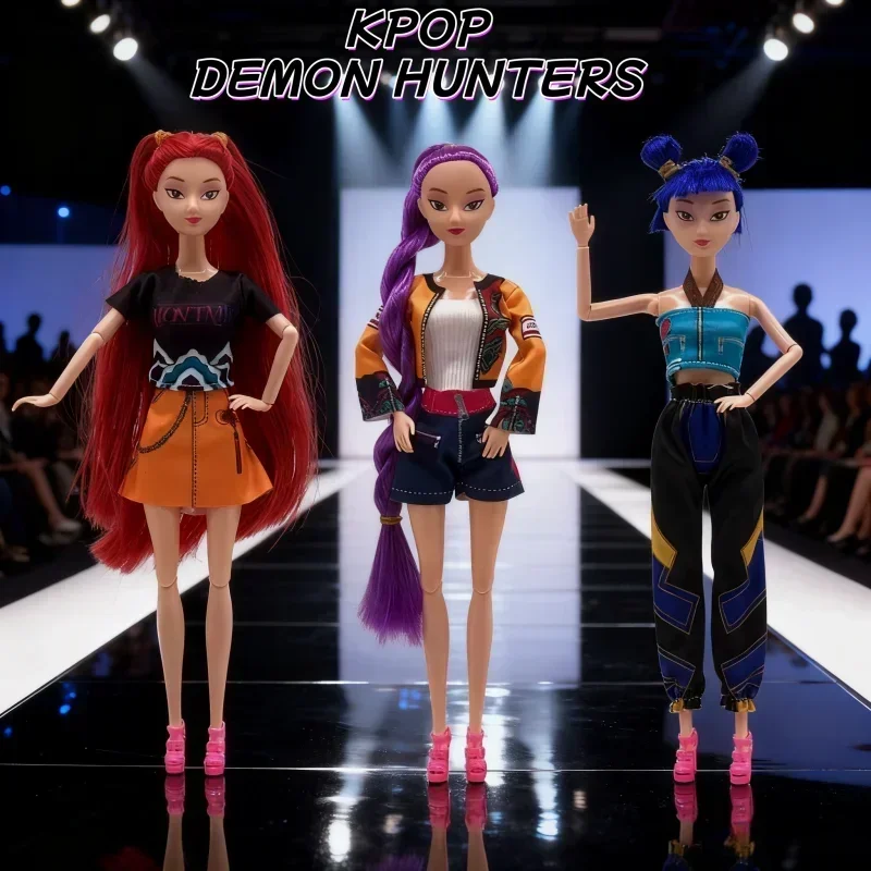 NUOVI giocattoli per bambole Kpop Demon Hunters Action Figure Toy Rumi Mira Zoey Bella principessa Baby Girl Dolls Giocattolo fai da te in plastica per ragazze */