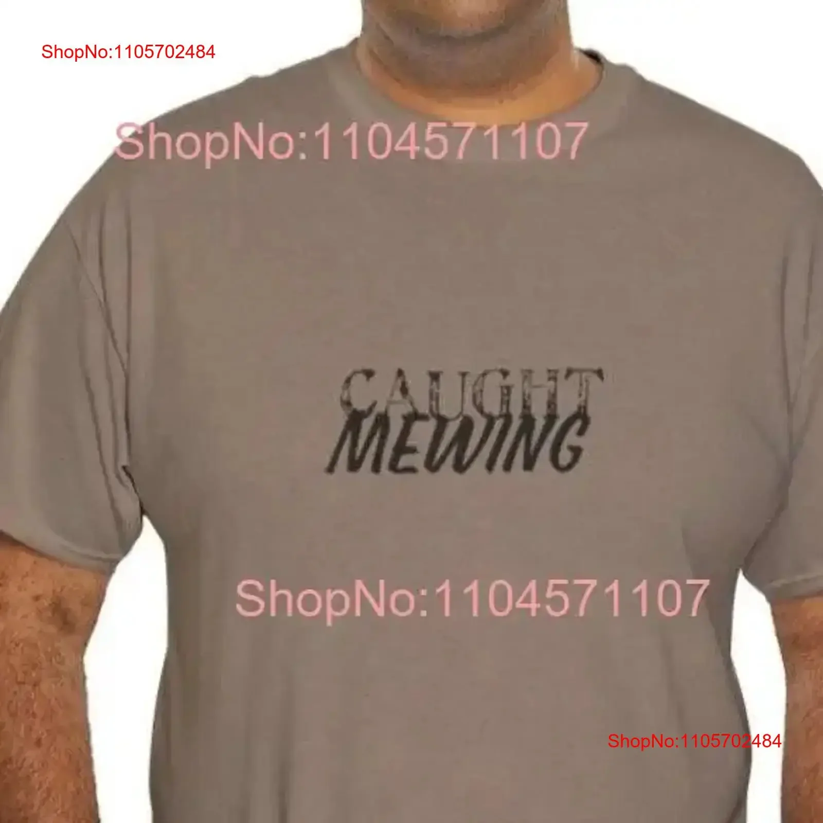 Caught Mewing shirt funny meme silly mens tee vintage Washed Stretched Slightly Top For Everyday Wear Versatile fashion graphic