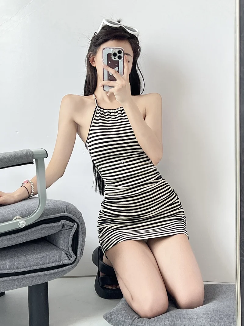 

Pure Desire, сексуальная плиссированная полосатая женская юбка для похудения с талией, летняя мода