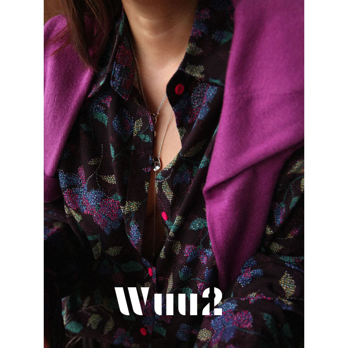 

Женская блузка Wuu2 Izmir с винтажным принтом, свободного кроя, с подплечниками, длинными рукавами, осенне-зимняя, модный дизайн, повседневная, удобная, топ