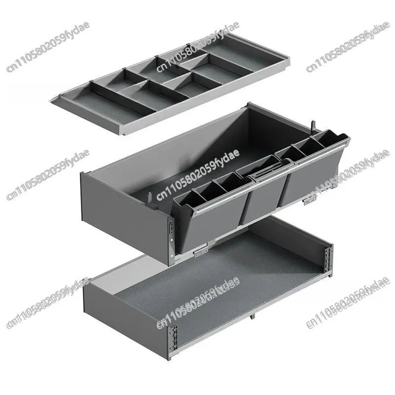 Kitchen Easy To Pull Basket Cabinet Tilt To Draw Dishes Drawer Type Seasoning Pot Storage Rack