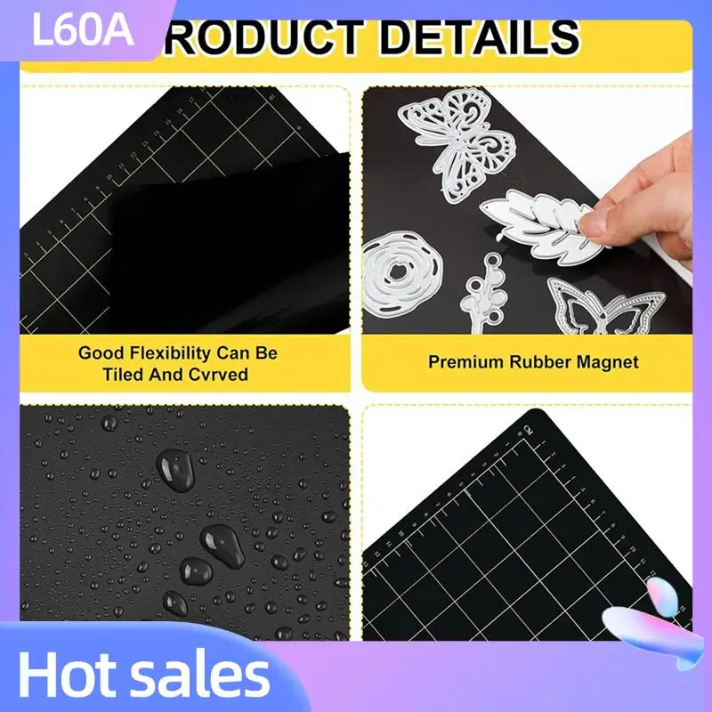 

L60A 4 шт. 9 дюймов W 12,5 дюйма L магнитная режущая прокладка сетка магнитная прокладка машина для тиснения подушечки магнитная прокладка для высечки