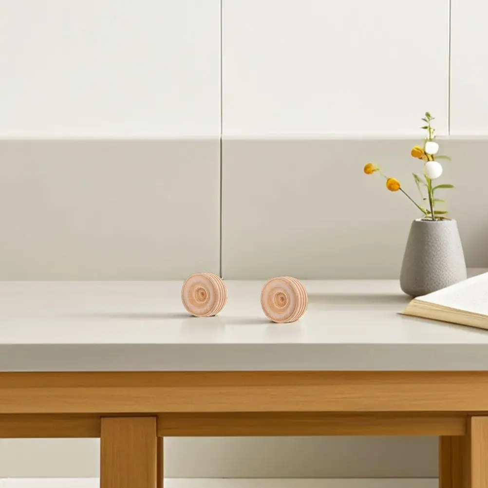 

10 шт. деревянных колесиков для детских поделок, безопасные, с гладкой поверхностью, для развития мелкой моторики, развивающие игрушки, мини-деревянные заготовки для творчества