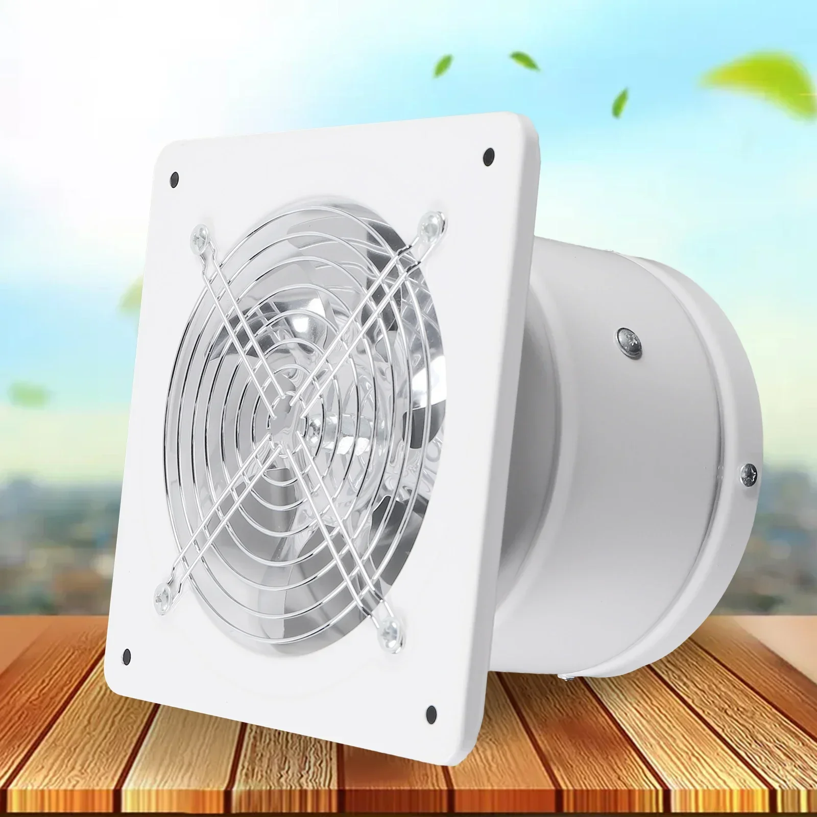 

%A Bathroom Kitchen Wall Exhaust Fan Low Noise Window Ventilation 6 Inch Axial Flow Fan High Speed Energy Saving White