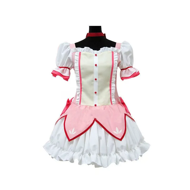 Traje de batalla de cosplay de Puella Magi Madoka Magica cos Xiao Mei Yan, Ojos de ciervo de anime, fragancia redonda cos