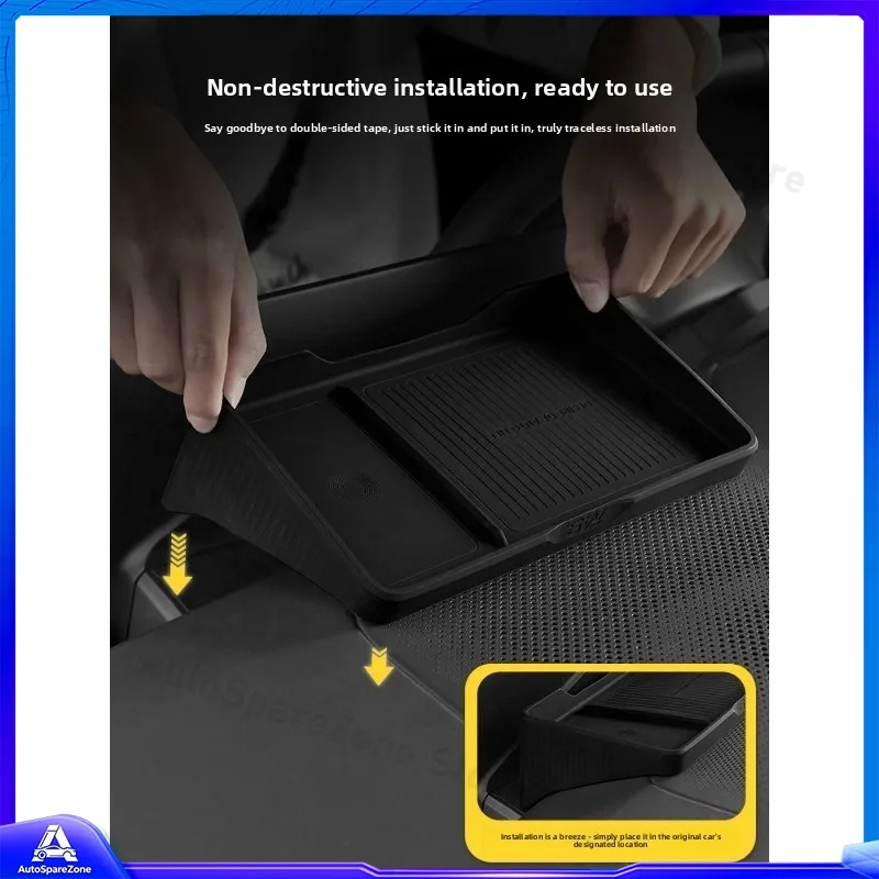 

Compatible For Zeekr 001 9X Center Console Storage Box ETC Car Silicone Organizer for Dashboard Mount Modification