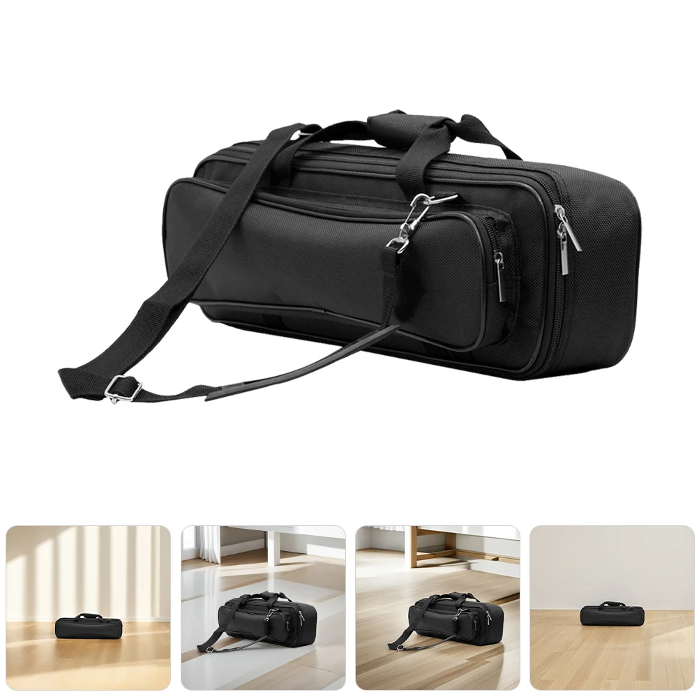 

Flute Case Oxford Cloth 16 17 Holes Thick Lining Shoulder Strap Handheld Carrying Bag Instrument Storage for Musicians