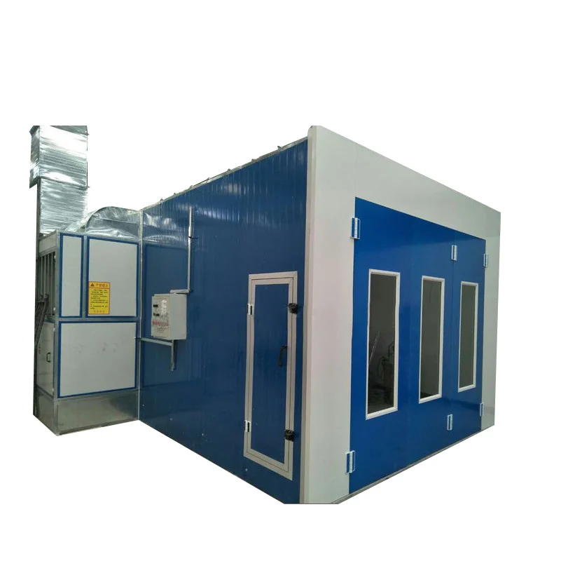 High Quality Diesel Heating Room Vehicle Paint Booth Car Spray Room With Wallboard Thickness 50mm