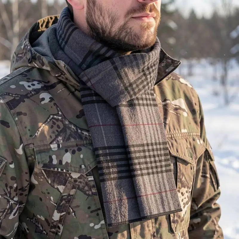 Muffler stretchable thick weave flannel for mountain climbing winter neck protector cold outdoor male winter Muffler