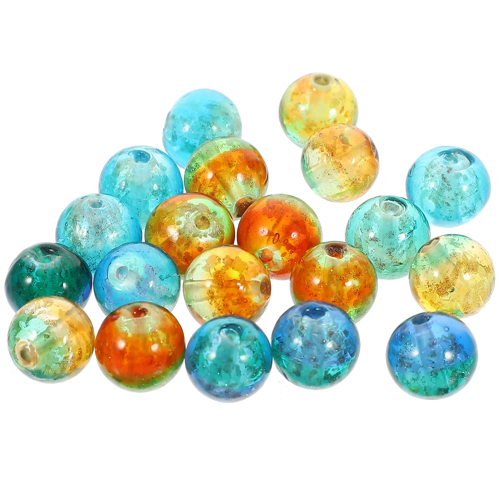 

20pcs Night Colorful Glass Spacer Necklace Bracelet Craft Beautiful Design Loose Beads Jewelry Making