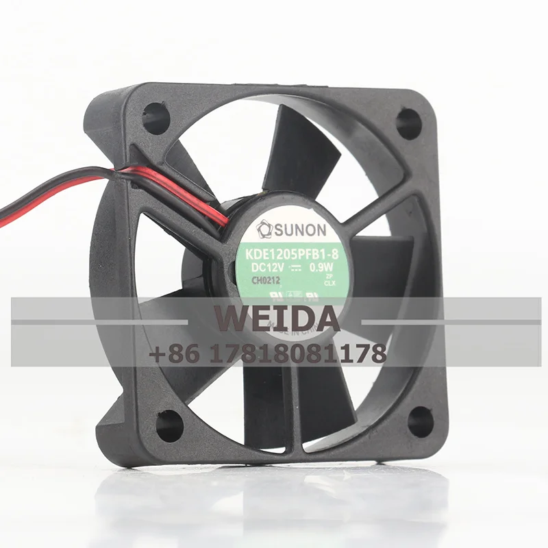 Original SUNON DC12V 0.9W 5010 5CM KDE1205PFB1-8 50*50*10MM CPU notebook cooling fan