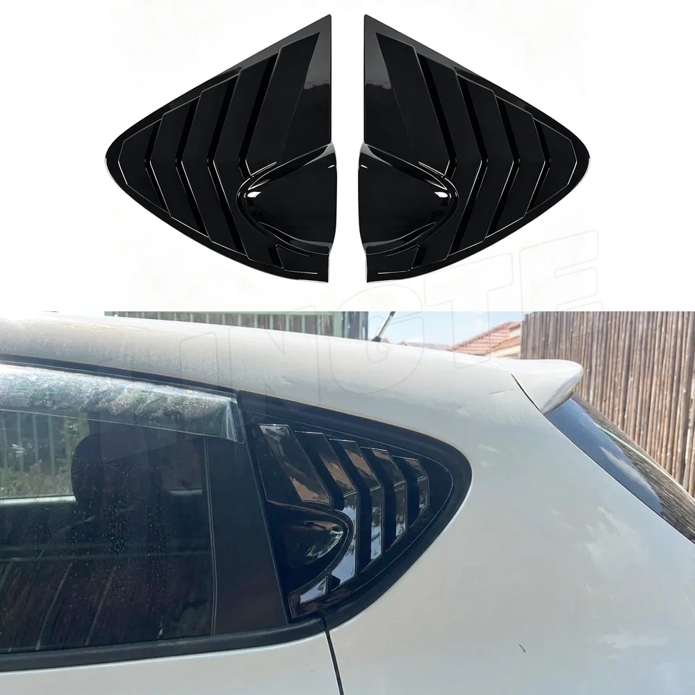 Rear Quarter Window Louver Cover For Seat Leon 1P MK2 4Door Hatchback 2005-2012 Pair Rear Window Triangle Shutter Bodykit Tuning