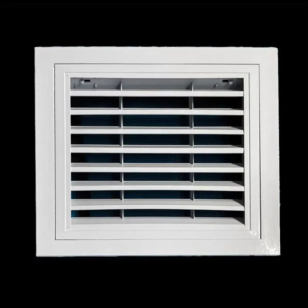 New Aluminum Alloy Air Vent Grille White With Mesh Gable Vent Square Return Air Grill Houses