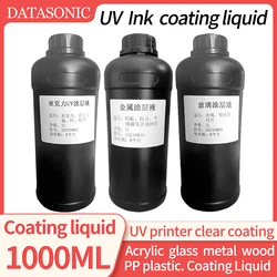 1000ML UV printer clear coating treatment liquid helps UV ink to be adsorbed on glass acrylic metal surface without falling off