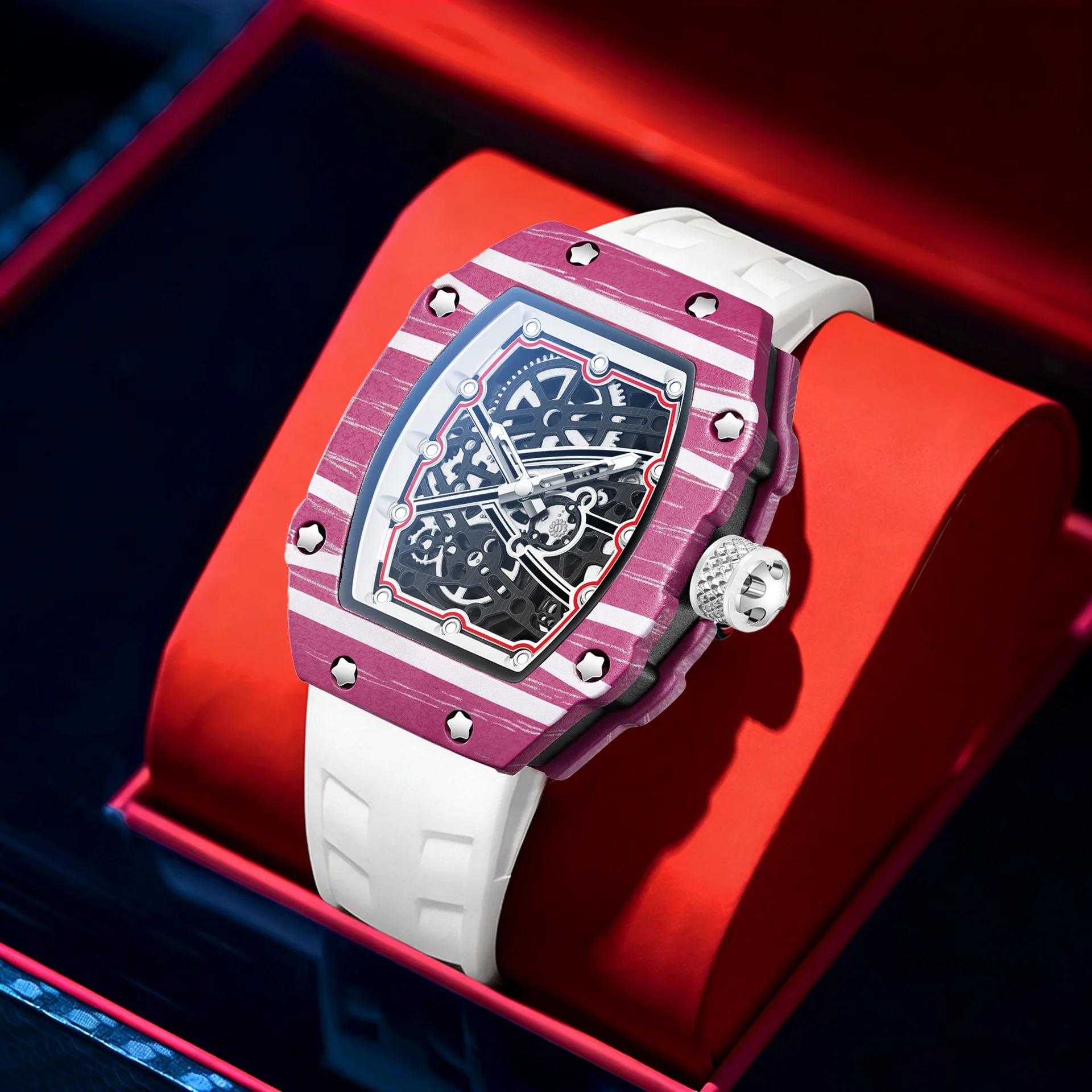 

Новые ультратонкие мужские кварцевые наручные часы 2026 года в форме бочонка, брендовые, с модным уникальным дизайном