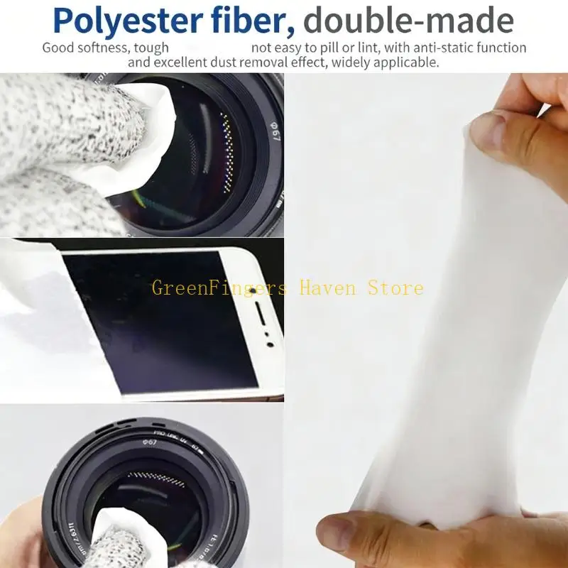 F68D 100Pcs Soft No Shedding Wipes for Computer Screens and