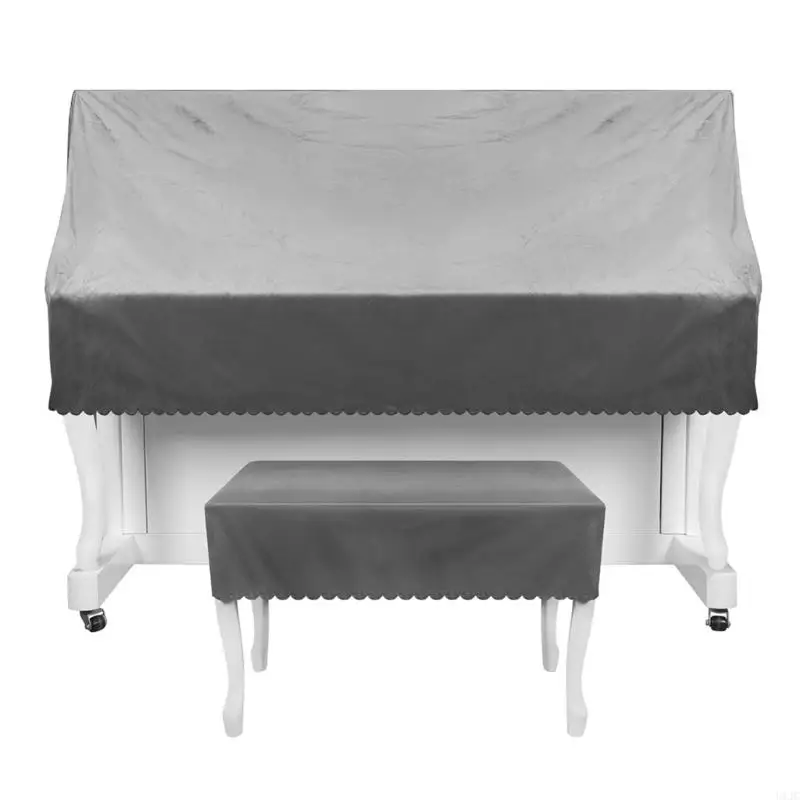 

U1JC Piano Keyboard Dust Cover Cover Half Covered Piano Cover Cloth for 88 Keys Electronic Keyboard, Digital Piano