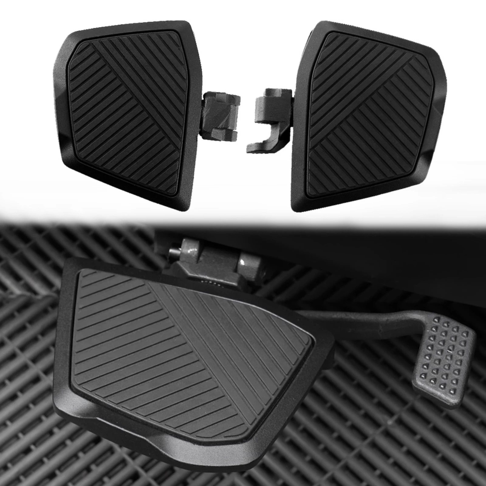Brake Footboards Textured Extended Footboards Footboard Set Widened Motorcycle Accessory Ribbed