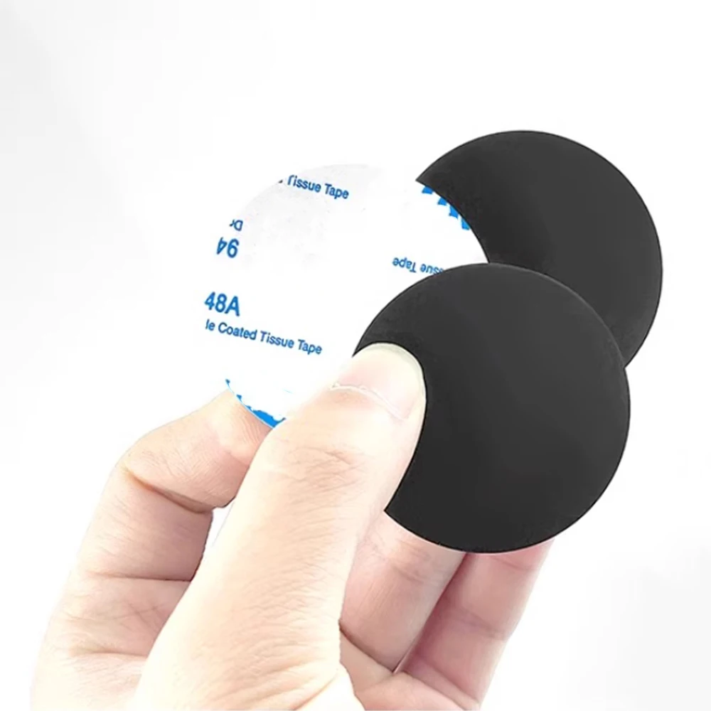 Dia 15-100mm Round Self Adhesive Backing Rubber Furniture Pads Thick 6/8mm Anti-Slip Shock-Absorbing Cushion Cabinet Feet Spacer