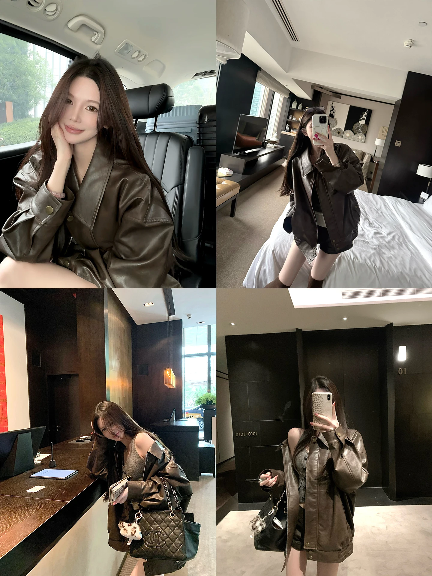 

Женская длинная куртка-пальто из искусственной кожи в американском ретро-стиле, свободного кроя, стройнящая фигуру, для повседневной носки и работы.