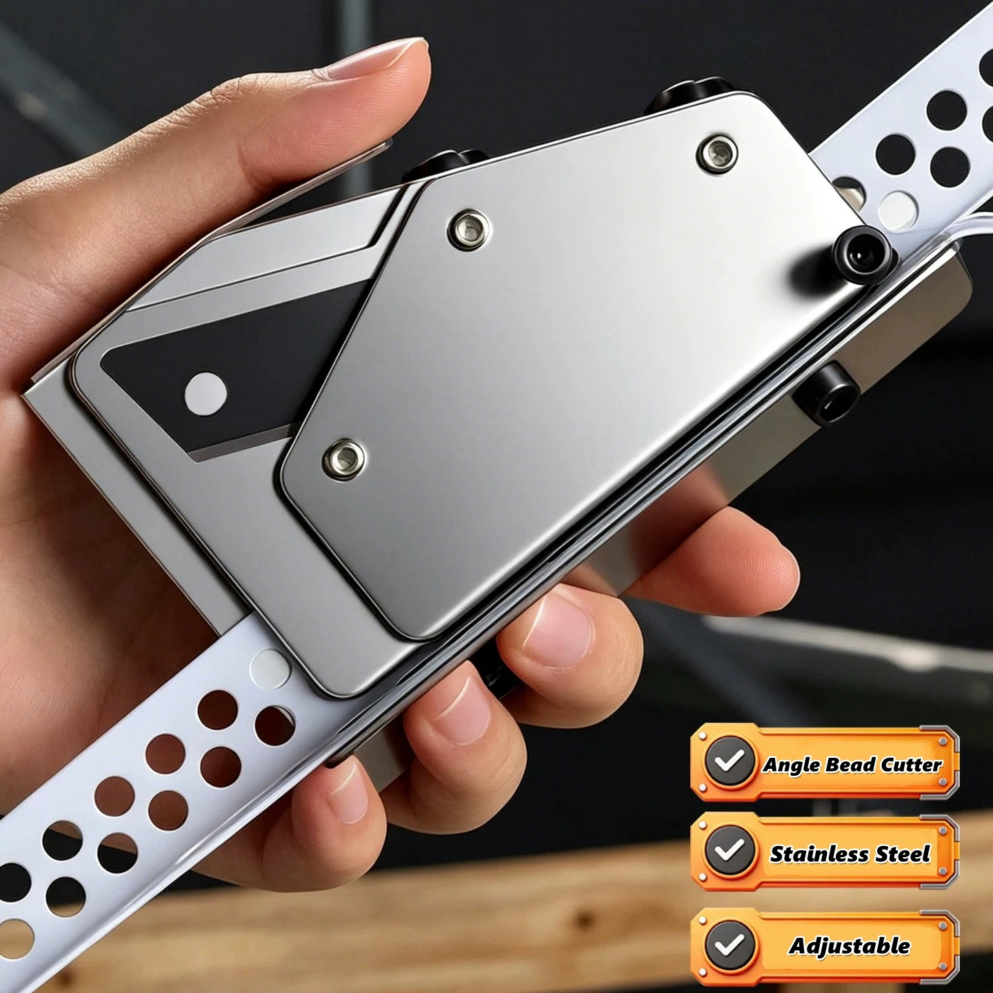 Stainless Steel Angle Bead Cutting Tool With Replaceable Blade For Corner Strip Quick Trimming Construction Building Hand Tool