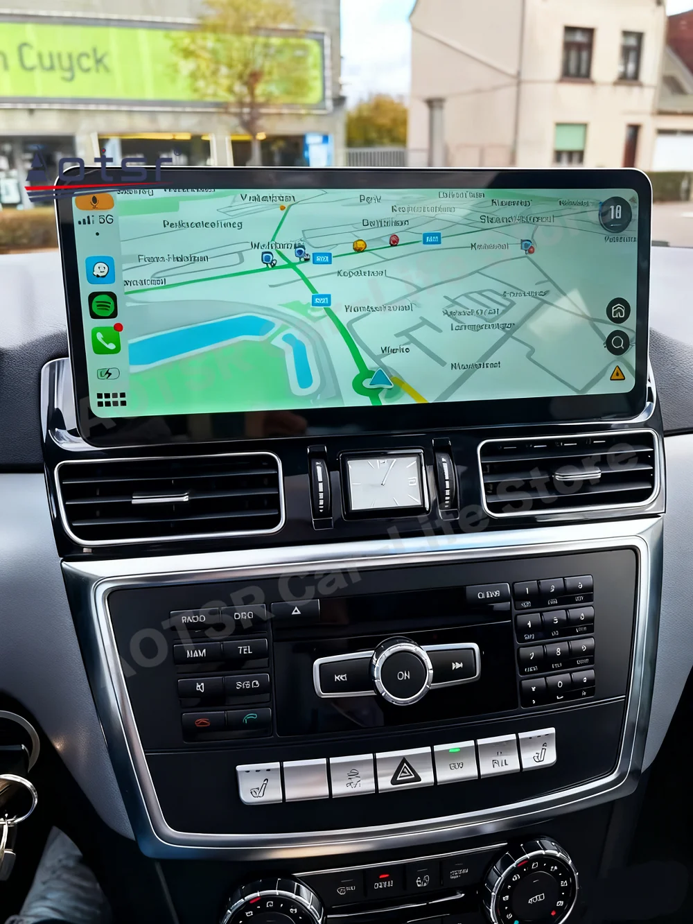 Linux Wireless Apple CarPlay Android Auto HiCar Für Mercedes Benz ML W166 GL X166 2012 ~ 2015 Upgrade Die Original auto Spiegel Link