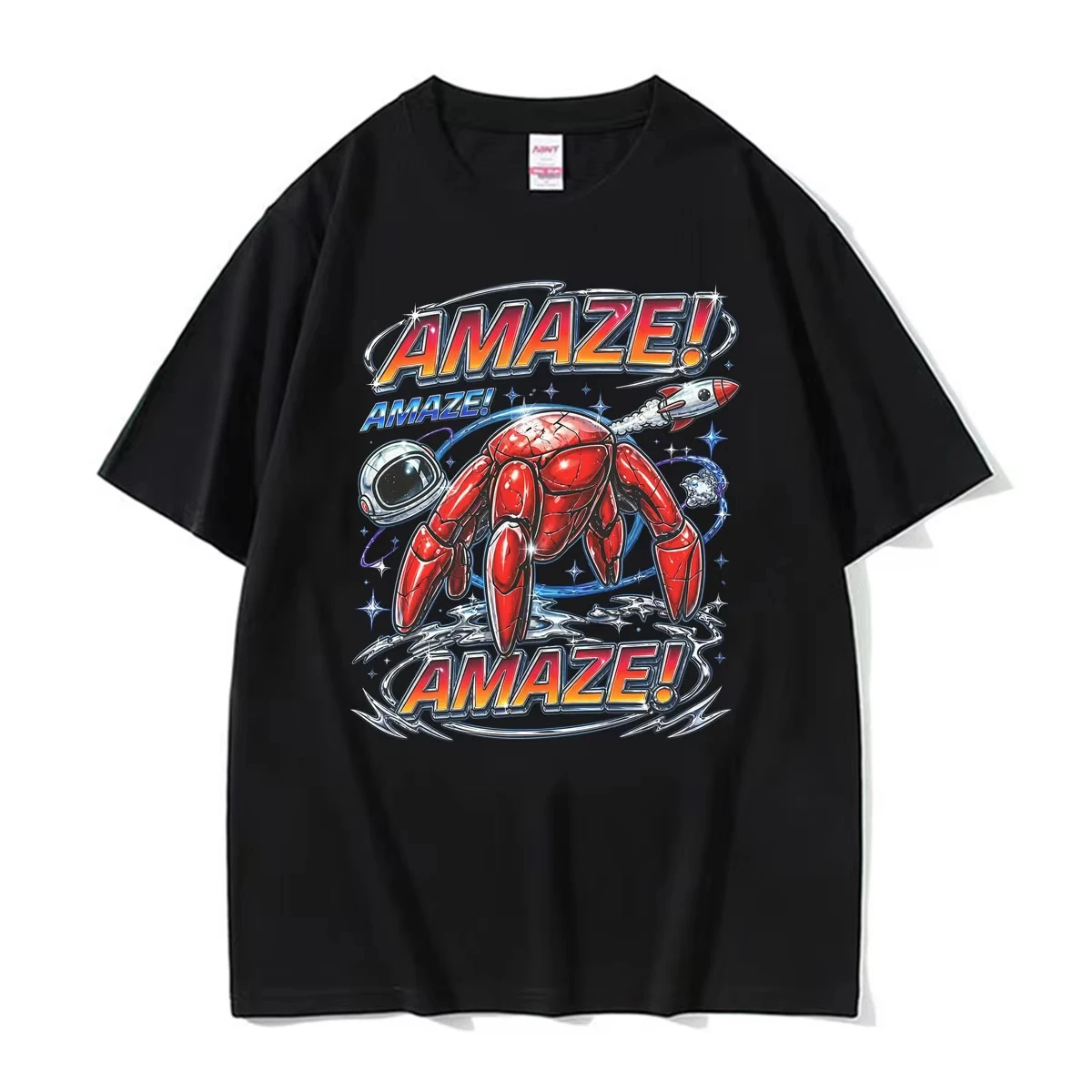 Y2K Rocket Rocky Amaze Meme Funny T-shirts Project Hail Mary Graphic T Shirt Men Women Fashion Kawaii Cute Short Sleeves T-shirt