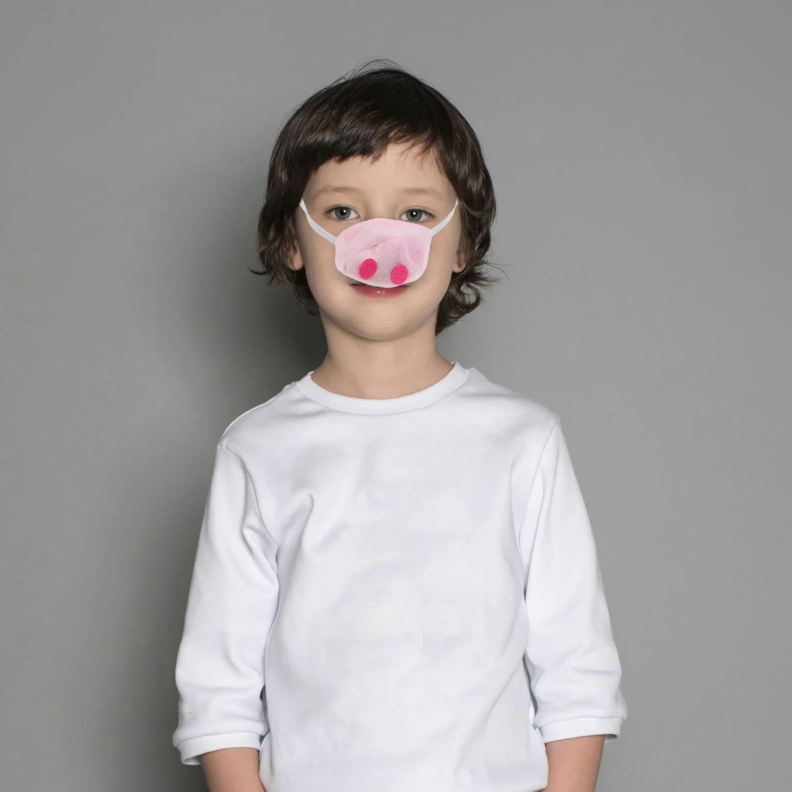 1 Set Fascia per naso di maiale Tessuto confortevole Costume da maiale Set Gioco di ruolo per animali Puntelli per spettacoli per feste Costume per animali