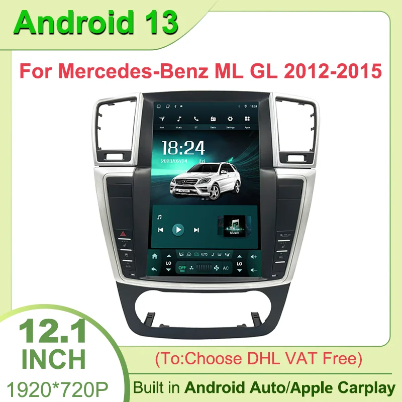 

Android13 GPS Navigation For Mercedes Benz ML GL W166 X166 2012-2015 Car Multimedia Player Carplay Auto Radio Head Unit 4G WIFI