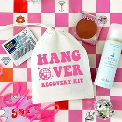 5pcs Hangover Recovery Kit bag Bachelorette hen Party Bride's Last Disco Lets Go Girls bridal shower bride to be decoration gift