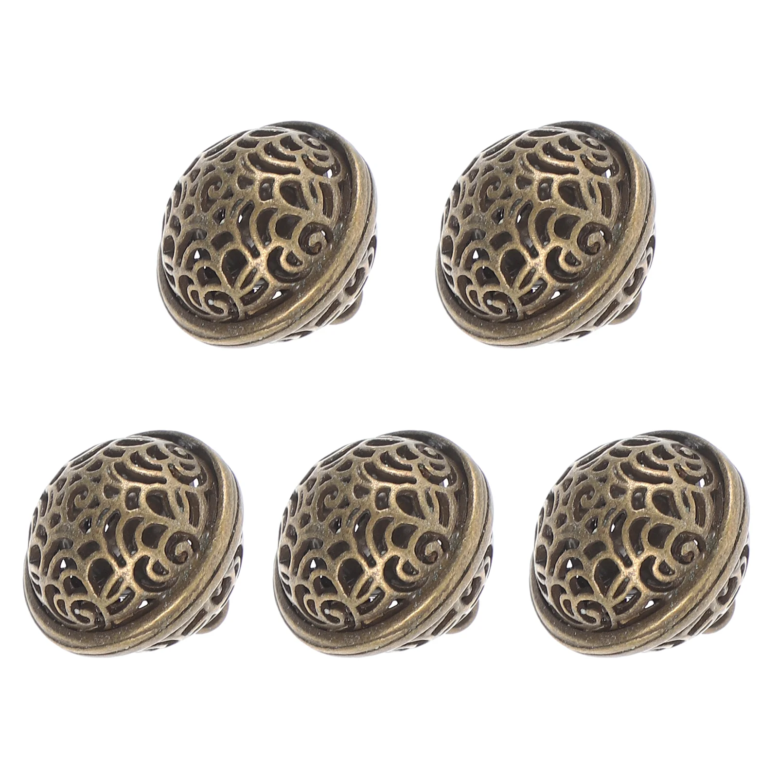 5 Pcs Vintage Bell Pendant DIY Accessory Pendants Crafts Scattered Beads Decorative Metal Bells for