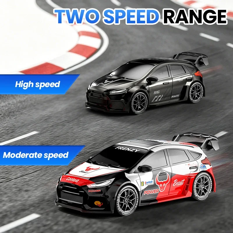 1/24 RC Drift Car 4WD 2.4GHz 20KM/H High Speed Remote Control Racing Car with LED Lights Drift Tires Gift for Boys Adults