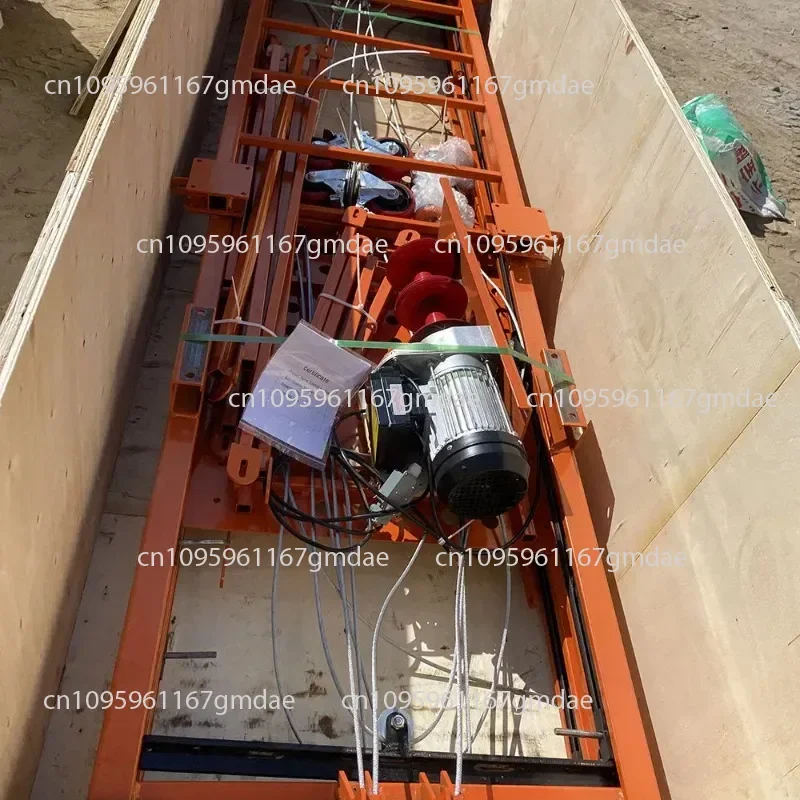 2～8メートル電動昇降足場、耐荷重500KG、折りたたみ式移動リモコン付き建設現場用リフト