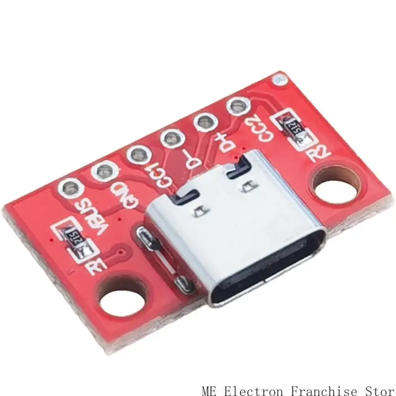 T5EA 10pcs Type C Женская тестовая плата USB 3,1 плата печатной платы от 16p до 2,54 мм разъемы