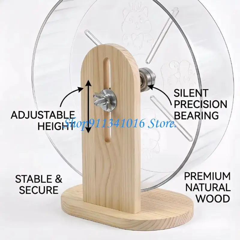  Quiet Rolling Exercise Wheel Hamster AntiSlip Base Running Wheel For Small Pet