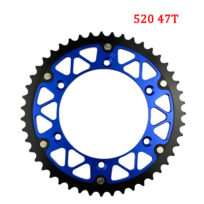 Motorcycle 45T 46T 47T 48T 49T 51T 52T Rear Sprocket For YAMAHA WR125 WR250 WR400 WR426 WR450 YZ125 YZ250 YZ400 YZ450 TTR230