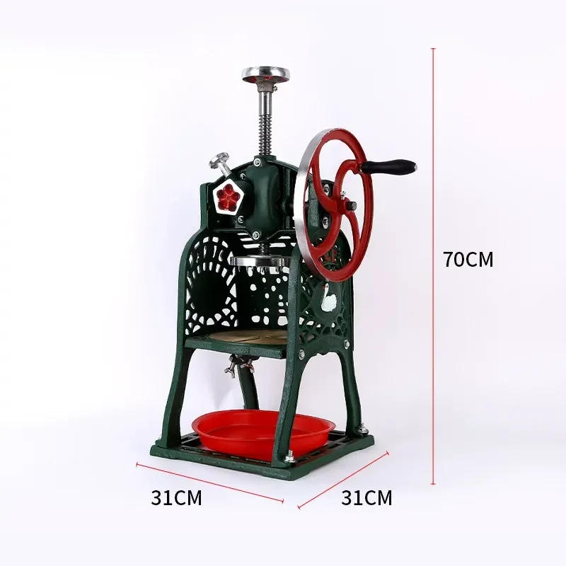 Ice Shaver Snowflake Sponge Ice Machine Hot Pot Restaurant Bar Hand Crank Manual Ice Crusher Shaker