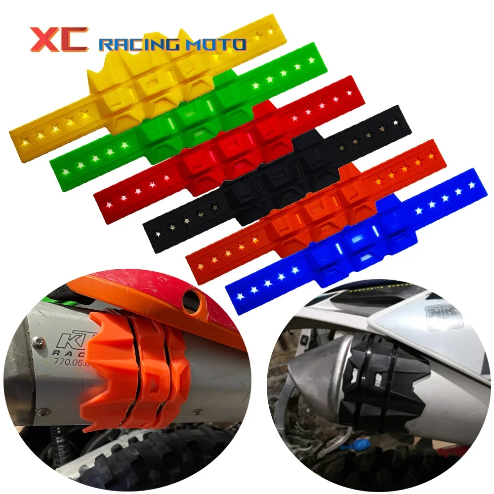 6 Farben Motorrad Schall dämpfer Auspuff Schall dämpfer Schutzhülle kann 100mm-140mm Auspuff Universal für ktm Honda Kawasaki Yamaha passen