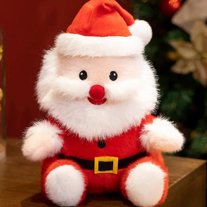 

Santa Claus Doll Plush Toy Soft Stuffed Santa Toys 9.8 Inch Christmas Cute Toys Santa Claus Doll Ornament Decor for Teacher