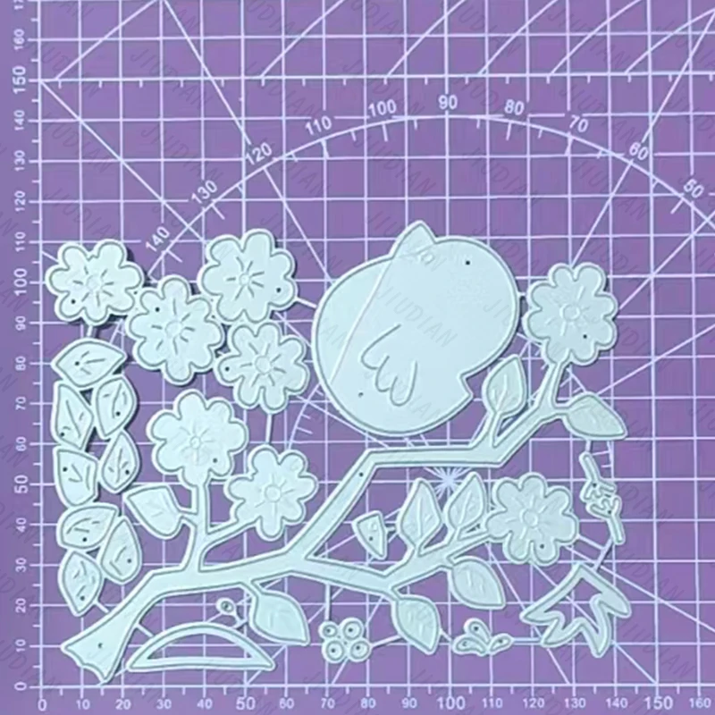 جديد شجرة الطيور زهرة المعادن قطع يموت سكرابوكينغ DIY بها بنفسك بطاقات المعايدة النقوش الحرفية Stamps ألبوم صور النقش يموت #4