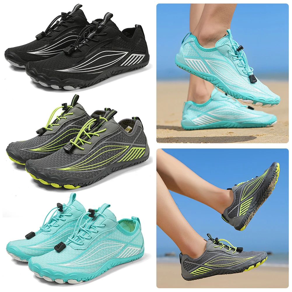 Water Shoes Lightweight Aqua Shoes Quick Dry Barefoot Beach Shoes Non-slip Ergonomic Swimming Shoes Breathable for Water Sports