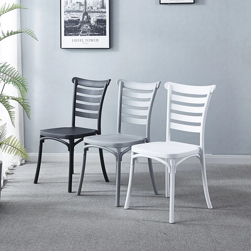 

Light Luxury Nordic Simple Backrest Chair Wholesale Plastic Dining Household Stackable Leisure