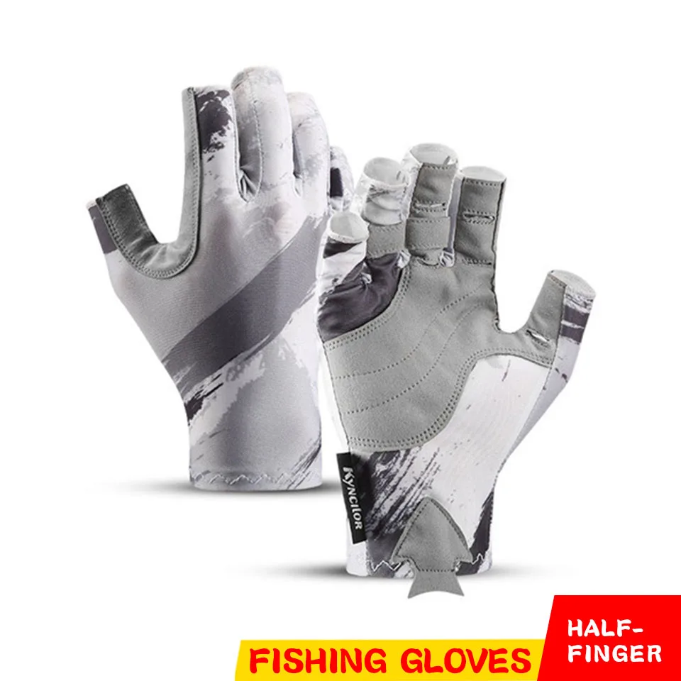 

Outdoor Fishing Gloves Half Finger Sports Cycling Running Women Men Comfortable Anti-slip Wear-resistance Breathable Fish Gloves