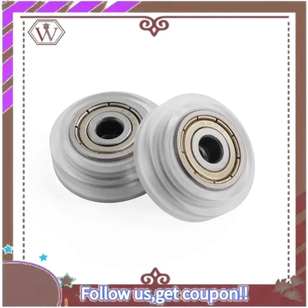 ABBG-26PCS عجلات بكرة شفافة 625Zz عجلة بكرة بلاستيكية السلبي عجلة مستديرة الأسطوانة للطابعة ثلاثية الأبعاد من سلسلة Creality CR-10