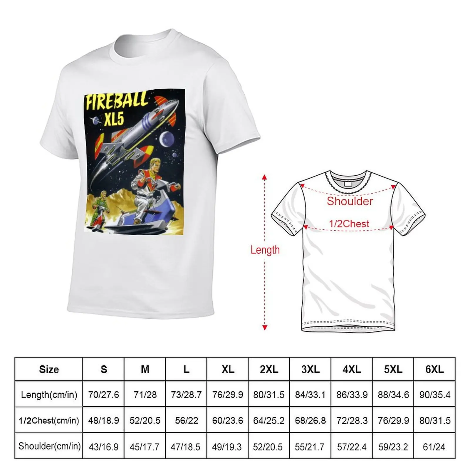 fireball xl5 T-Shirt Outdoor Sports Short Sleeve Top