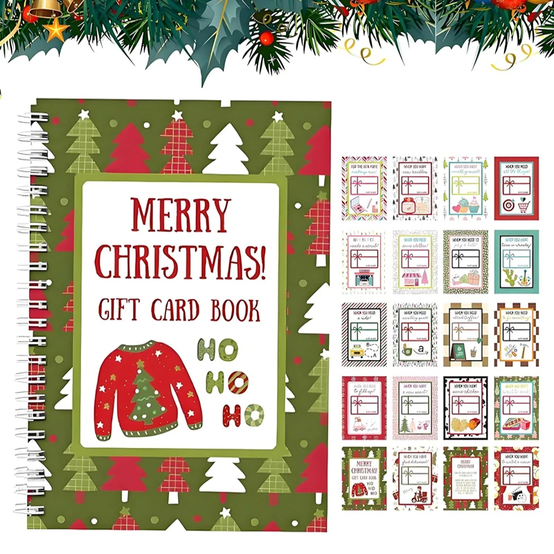 

Christmas College Survival Gift Card Book Gift Keepsake Christmas Card Book Paper Souvenir Festive Card Organizer